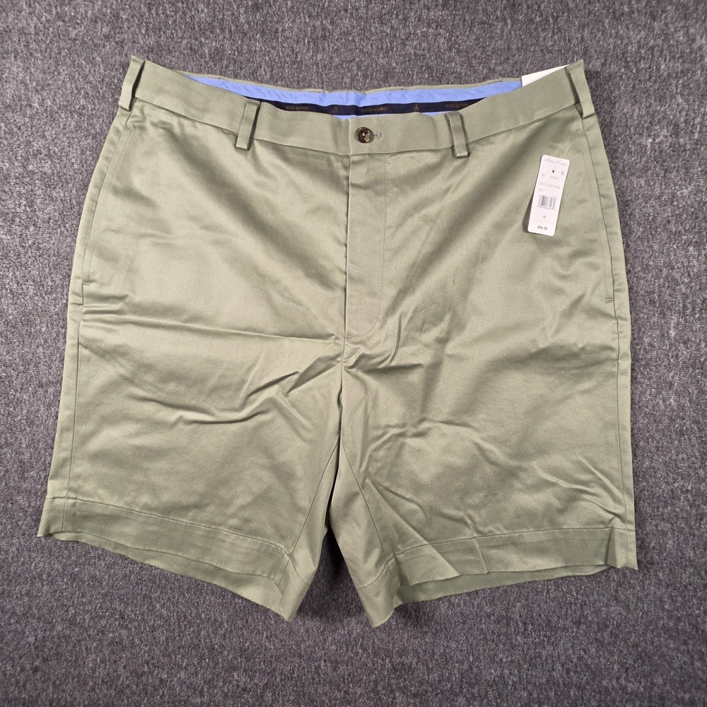 Brooks Brothers Advantage Chino Shorts Mens 38 Green Lightweight 9" Inseam NWT